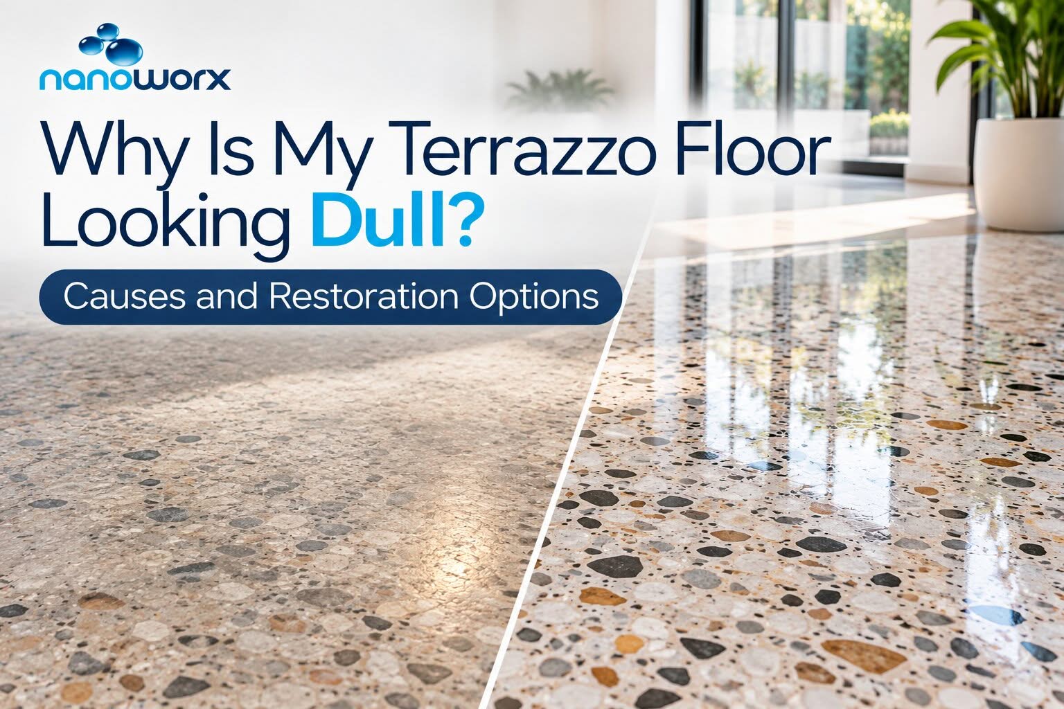 dull terrazzo floor